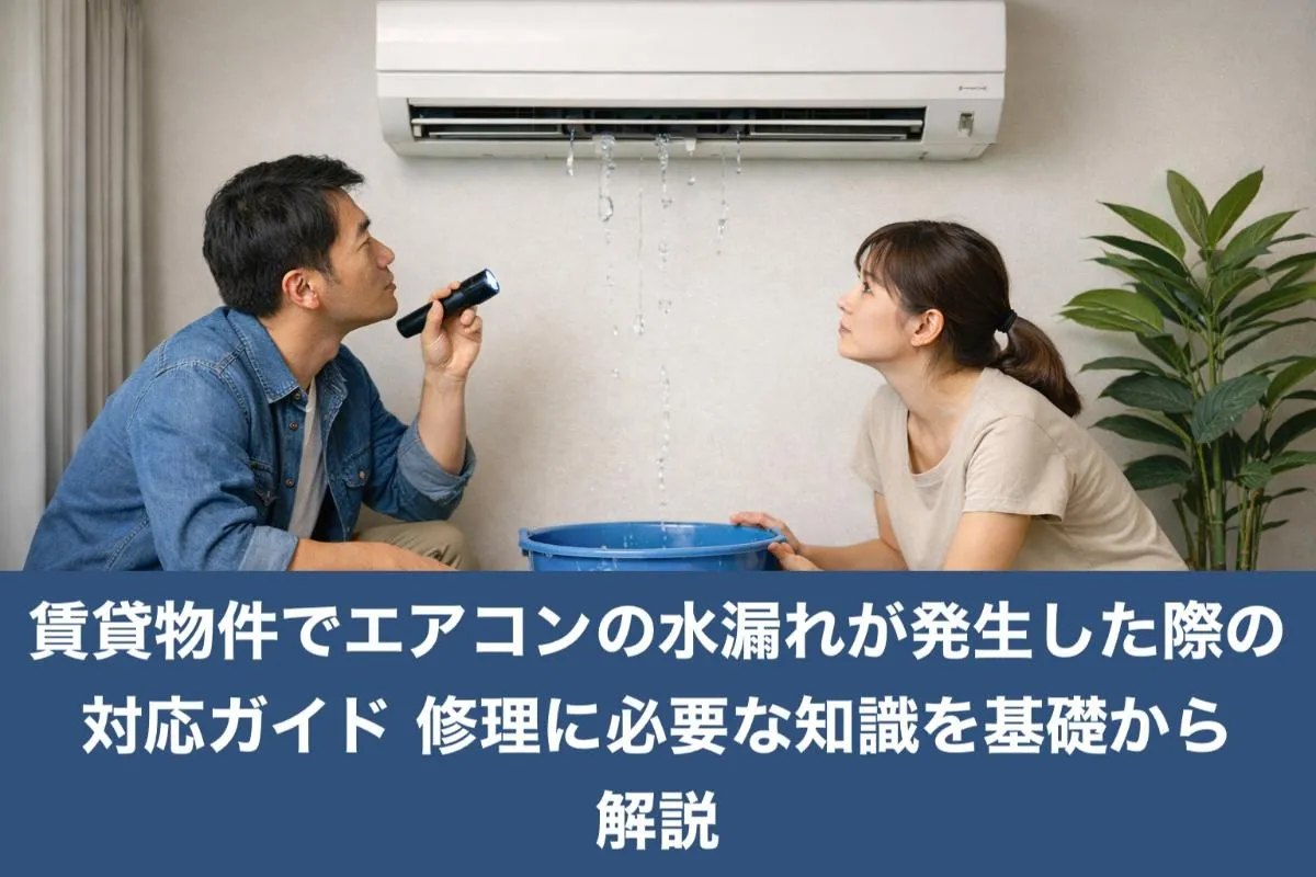 賃貸物件でエアコンの水漏れが発生した際の対応ガイド・修理に必要な知識を基礎から解説