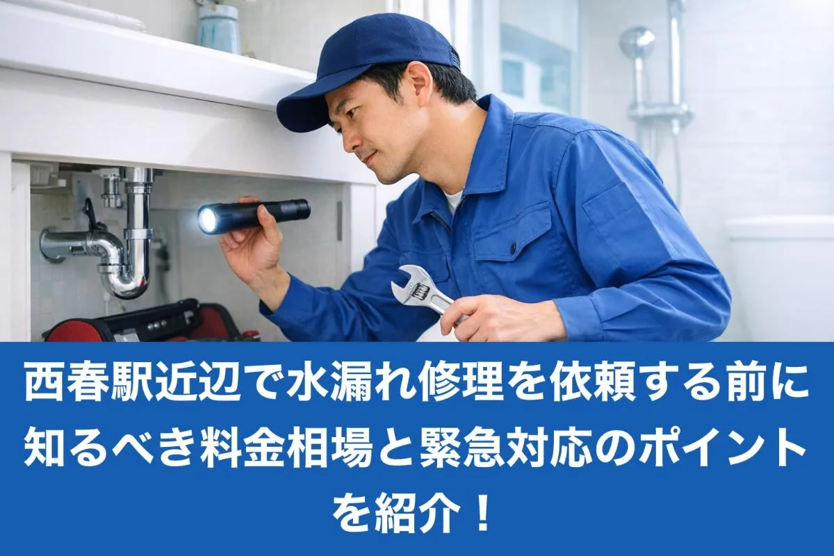 西春駅近辺で水漏れ修理を依頼する前に知るべき料金相場と緊急対応のポイントを紹介！