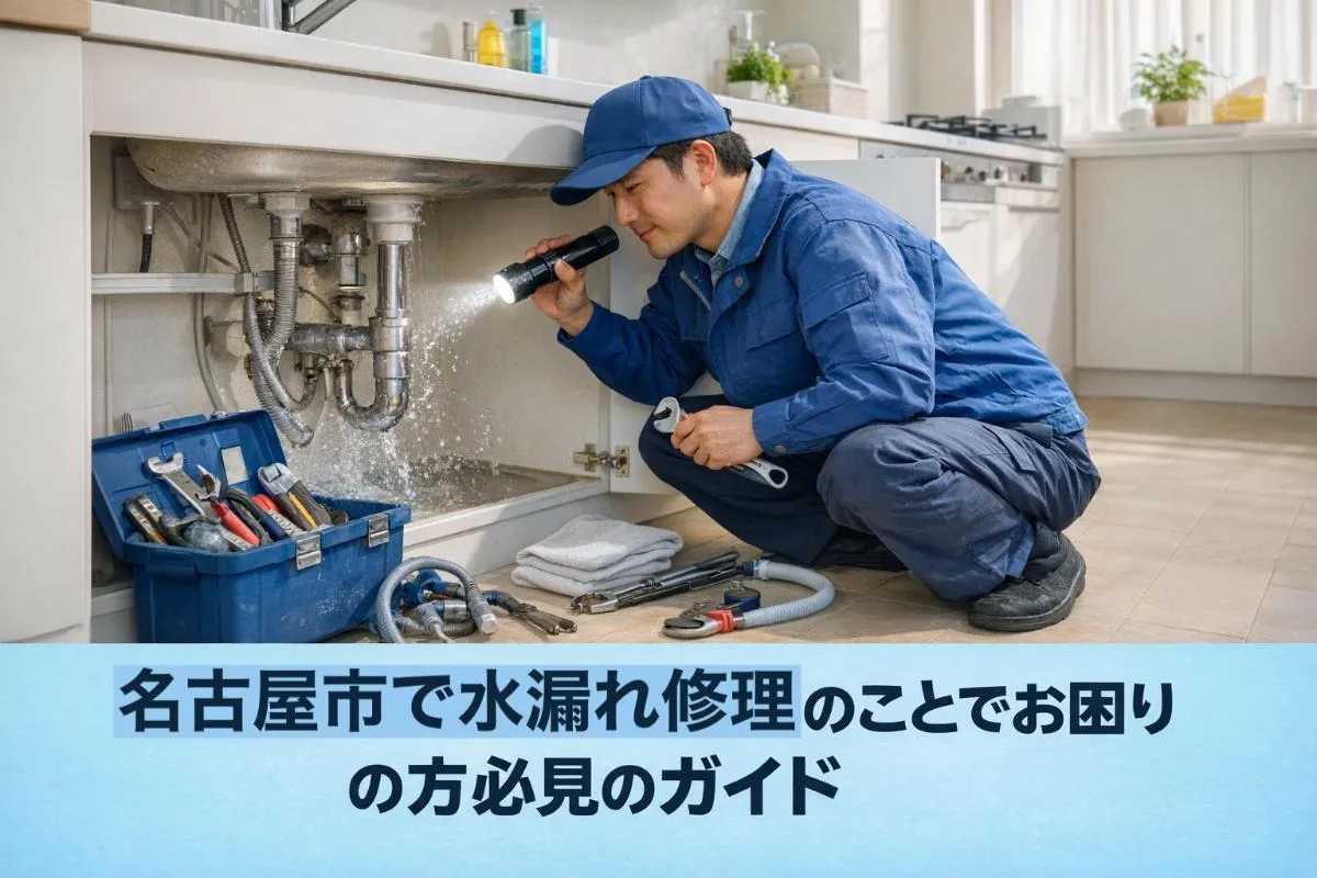 名古屋市で水漏れ修理のことでお困りの方必見のガイド・料金相場から業者の選び方まで解説