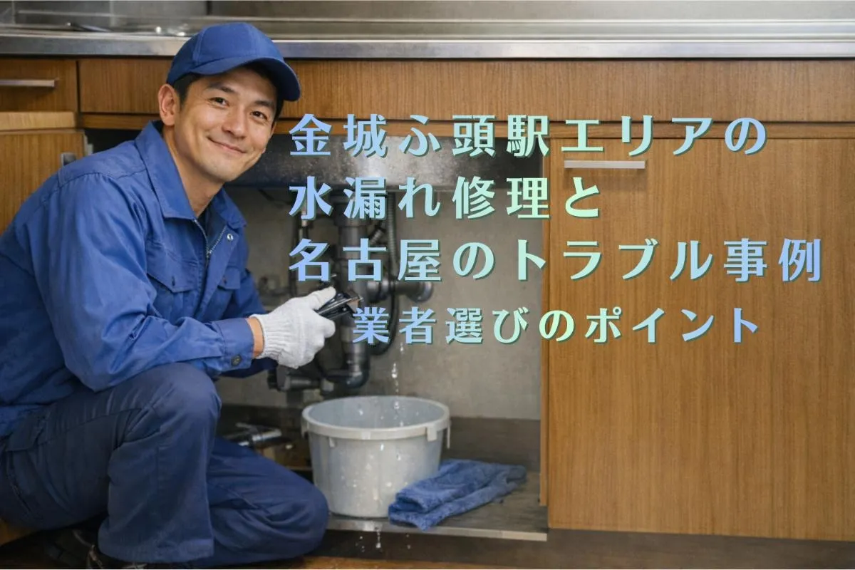 金城ふ頭駅エリアの水漏れ修理と名古屋のトラブル事例・業者選びのポイント