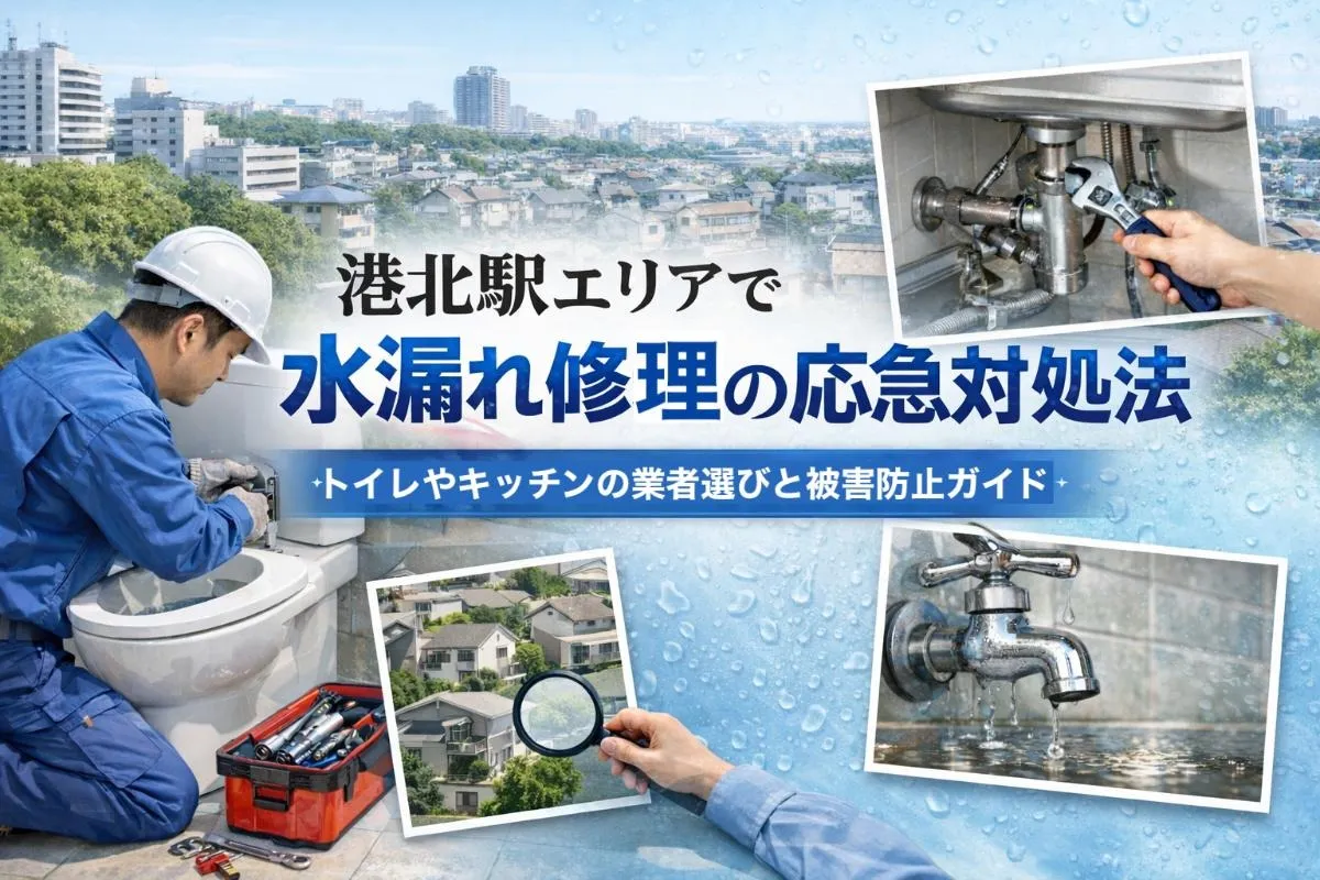 港北駅エリアで水漏れ修理の応急対処法｜トイレやキッチンの業者選びと被害防止ガイド