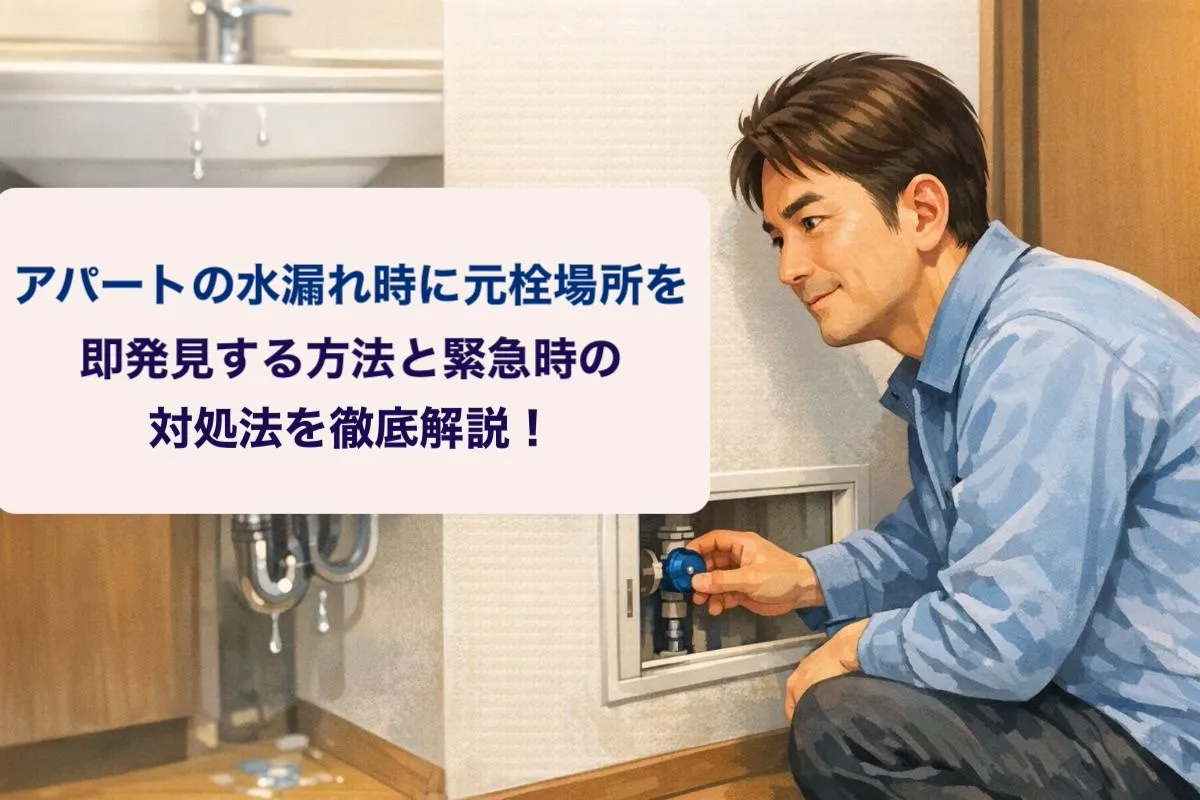 アパートの水漏れ時に元栓場所を即発見する方法と緊急時の対処法を徹底解説！