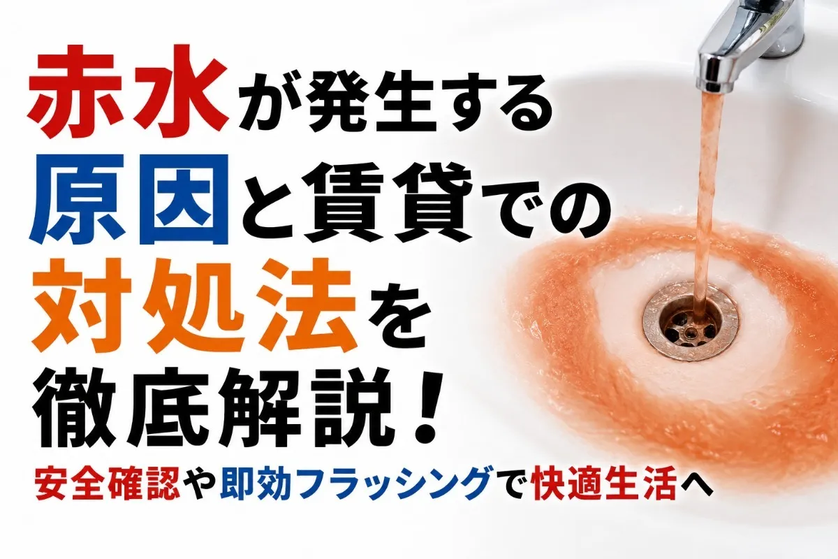 赤水が発生する原因と賃貸での対処法を徹底解説！安全確認や即効フラッシングで快適生活へ
